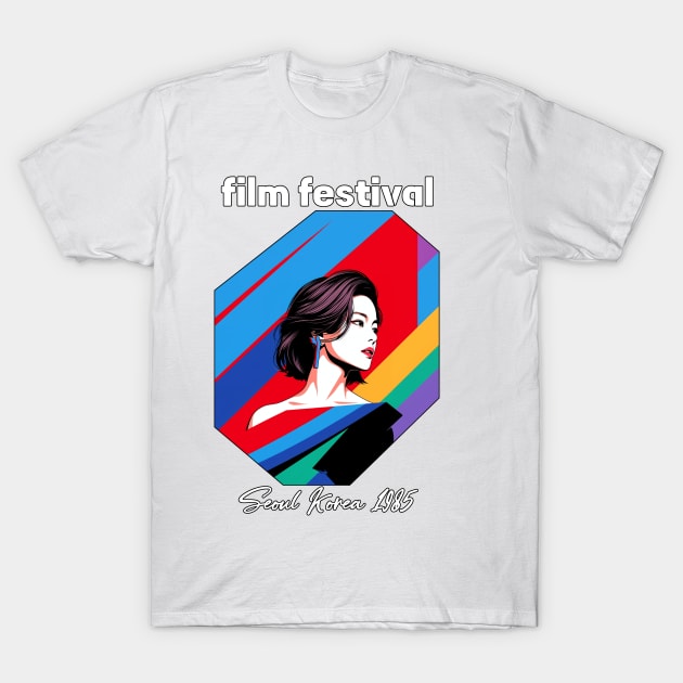 Seoul 1985 Korea Film Festival T-Shirt by Underground Cargo